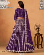 Elegant Embroidered Lehenga Choli With Sequins Work