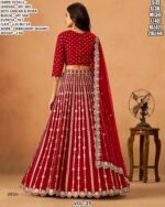 Elegant Embroidered Lehenga Choli With Sequins Work
