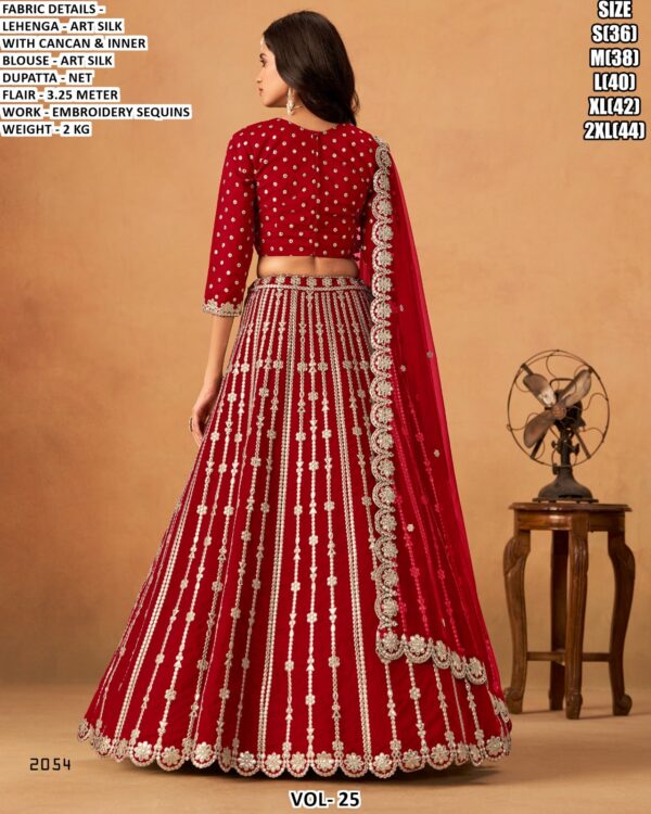 Elegant Embroidered Lehenga Choli With Sequins Work