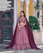 Women’s Star Georgette Lehenga Choli With Resham Embroidery
