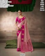 Women’s Festive Wear Saree With Embroidered Blouse