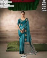 Women’s Festive Wear Saree With Embroidered Blouse