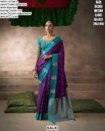 Women’s Festive Wear Saree With Embroidered Blouse