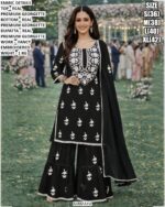 Modern Festive Look Embroidered Suit Set For Women