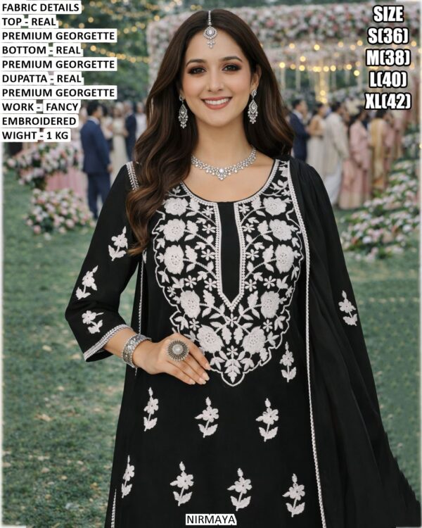 Modern Festive Look Embroidered Suit Set For Women