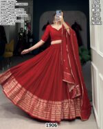 Elegent  Pure Chanderi Lehenga Choli With Zari Weaving Dupatta
