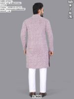 Men’s Soft Cotton Kurta Pajama Set With Chikankari Embroidery