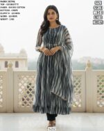 Georgette Suit Set With Lehriya Dupatta For Women