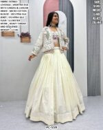 Elegant Lehenga Choli With Heavy Thread And Sequence Work