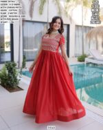 Premium Designer Gown With Sequins, Zari And Pipe Beads Work For Ladies