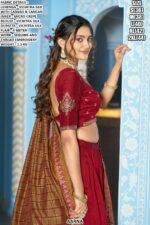 Vichitra Silk Lehenga Set With Sequins And Thread Embroidery Work