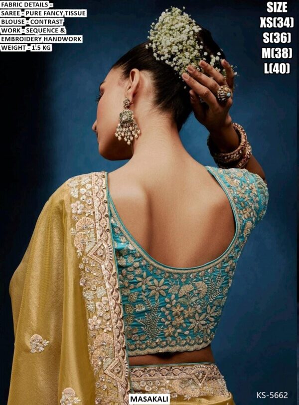 Pure Fancy Tissue Saree For Women