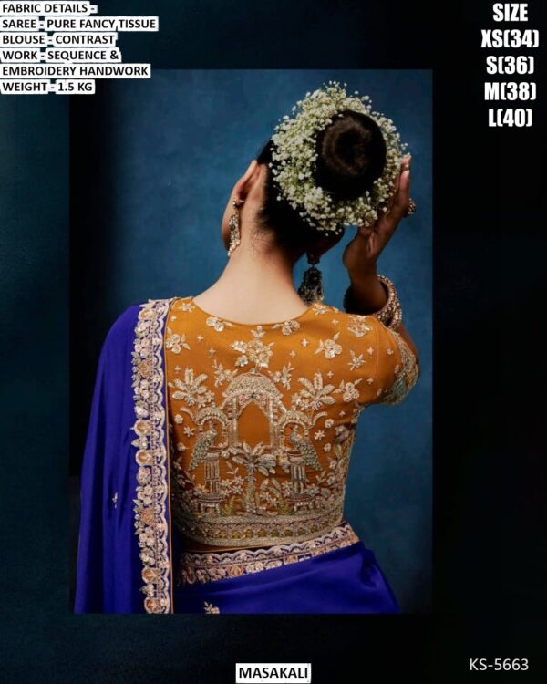 Pure Fancy Tissue Saree For Women