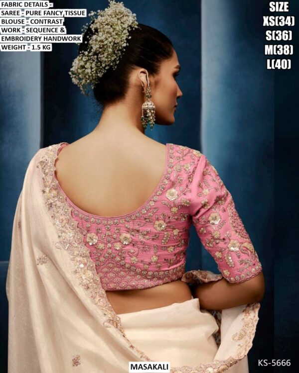 Pure Fancy Tissue Saree For Women