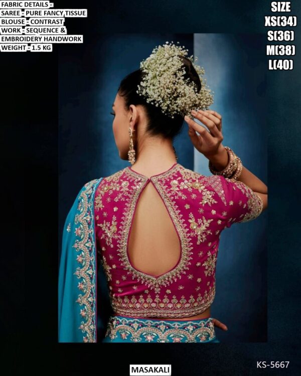 Pure Fancy Tissue Saree For Women