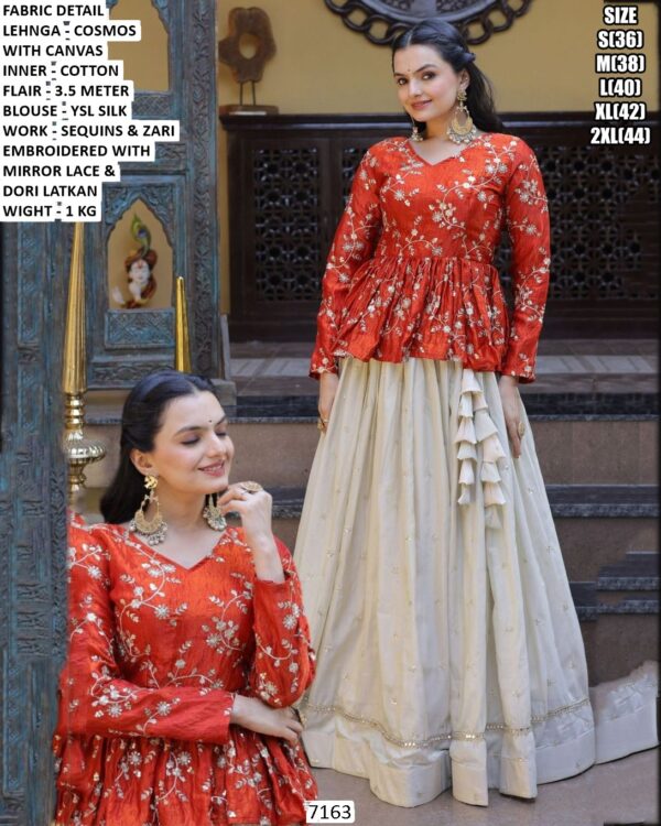 Stylish Lehenga Set With Sequins, Mirror Lace And Flair