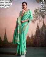 Women’s Linen Silk Saree With Weaving Blouse