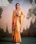 Women’s Linen Silk Saree With Weaving Blouse