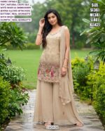 Designer Embroidered Ethnic Wear Set With Dupatta