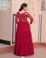 Women's Faux Blooming Gown With Sequance Embroidery Work