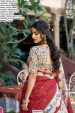 Premium Tasar Silk Lehenga Set With Foil Printed Work And Gotta Patti Finish