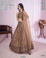 Designer Soft Net Georgette Lehenga Set With Sequence Thread Zari Embroidery