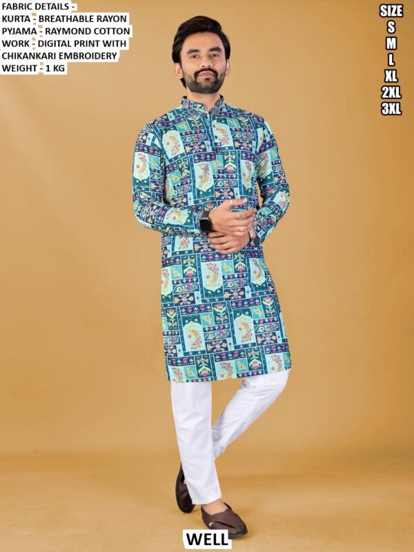 Traditional Kurta Pyjama For Men