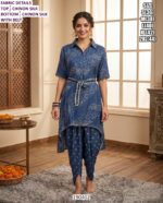Designer Chinon Silk Kurta Pant Set For Women
