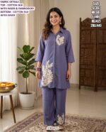 Designer Chinon Silk Kurta Pant Set For Women