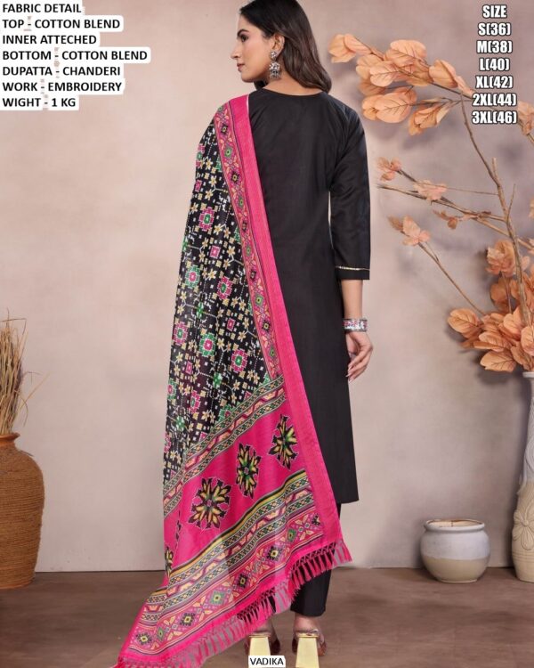 Elegant Embroidered Kurta Pant Dupatta Set