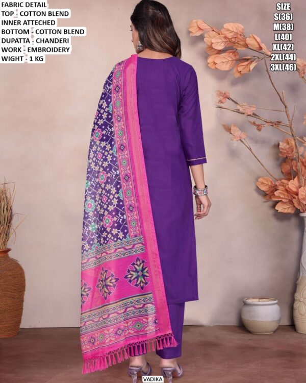 Elegant Embroidered Kurta Pant Dupatta Set