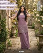 Premium Embroidered Palazzo Suit For Women