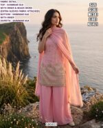 Premium Embroidered Palazzo Suit For Women