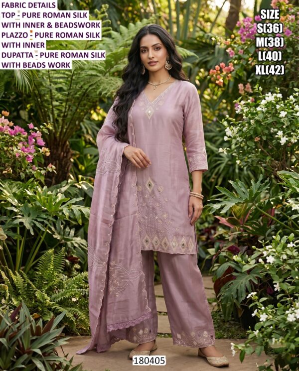 Premium Embroidered Palazzo Suit For Women