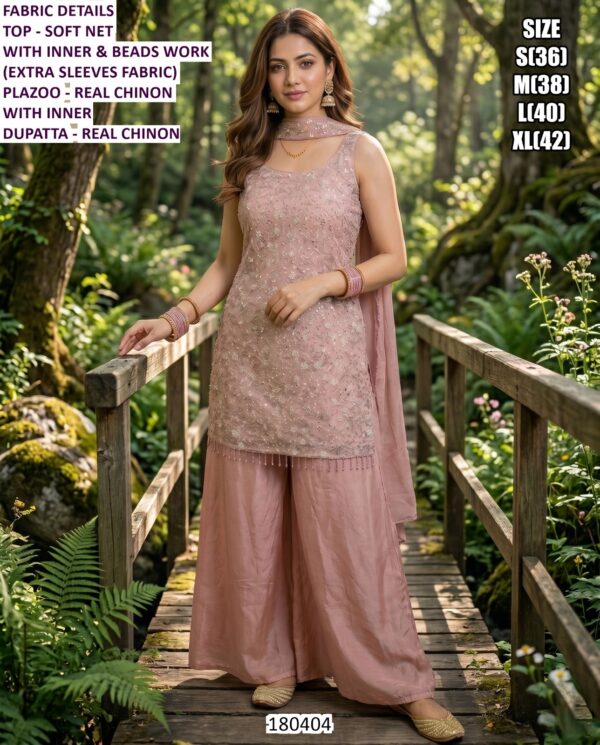 Premium Embroidered Palazzo Suit For Women