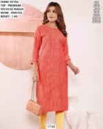 Elegent Viscouse Maslin Kurti With Printed Work