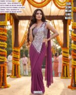 Exclusive Georgette Saree With Stylish Beads Work Blouse