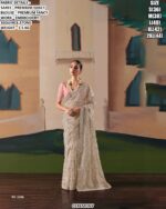 Premium Fancy Embroidered Saree For Festive And Party Wear