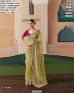 Premium Fancy Embroidered Saree For Festive And Party Wear