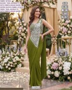 Exclusive Georgette Saree With Stylish Beads Work Blouse