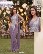 Exclusive Georgette Saree With Stylish Beads Work Blouse