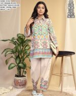 Stylish Maslin Deluxe Co Ord Set With Digital Print