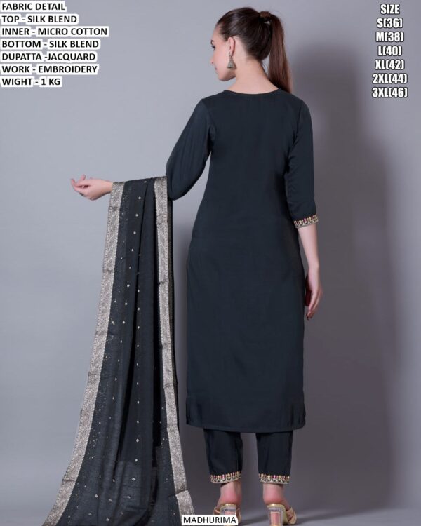 Designer Silk Blend Ethnic Set For Festive And Party Wear