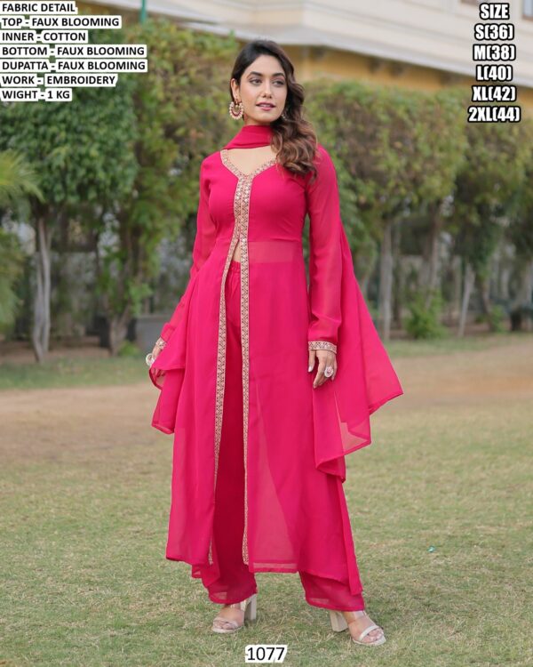 Premium Faux Blooming Suit Set For Women