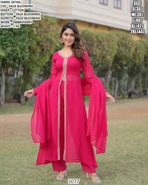 Premium Faux Blooming Suit Set For Women