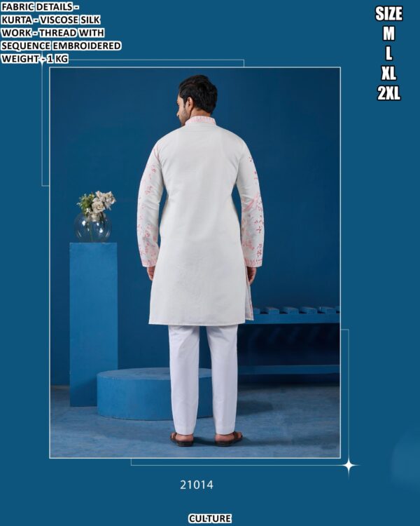 Designer Viscose Silk Kurta For Festive And Party Wear