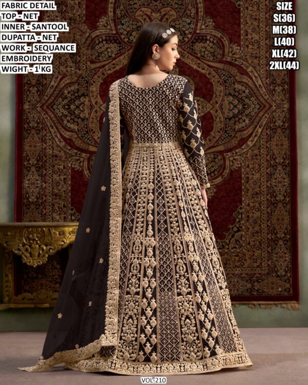 Premium Net Anarkali Gown With Sequence Embroidery Dupatta