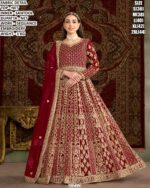 Premium Net Anarkali Gown With Sequence Embroidery Dupatta