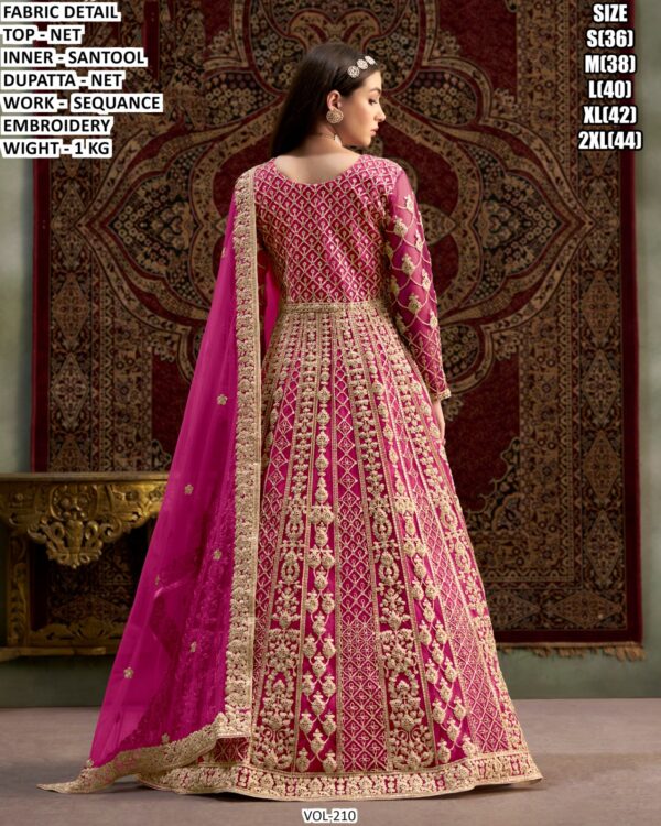Premium Net Anarkali Gown With Sequence Embroidery Dupatta