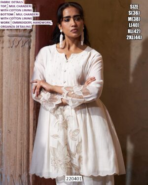 Designer Embroidered Kurti With Pant Collection